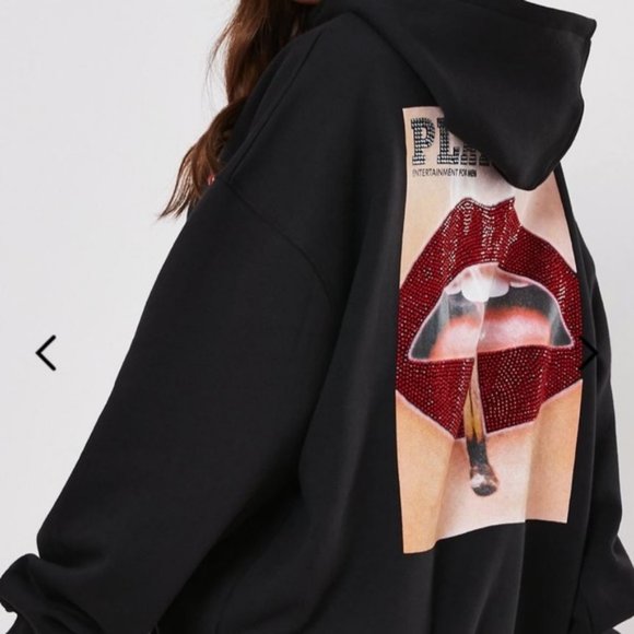 Missguided Playboy Magazine Back Graphic Hoodie Dress In Black |  craft-ivf.com